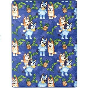 Bluey Bingo Pineapple Silky Soft Throw Blanket 46”x60”